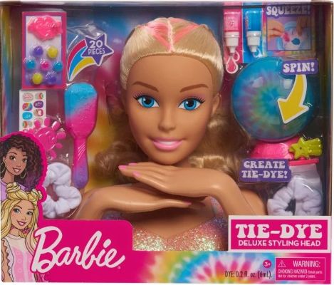 Barbie Tye-Dye Deluxe hárgreiðsluhöfuð - Út í búð er svooo búið. Fáðu